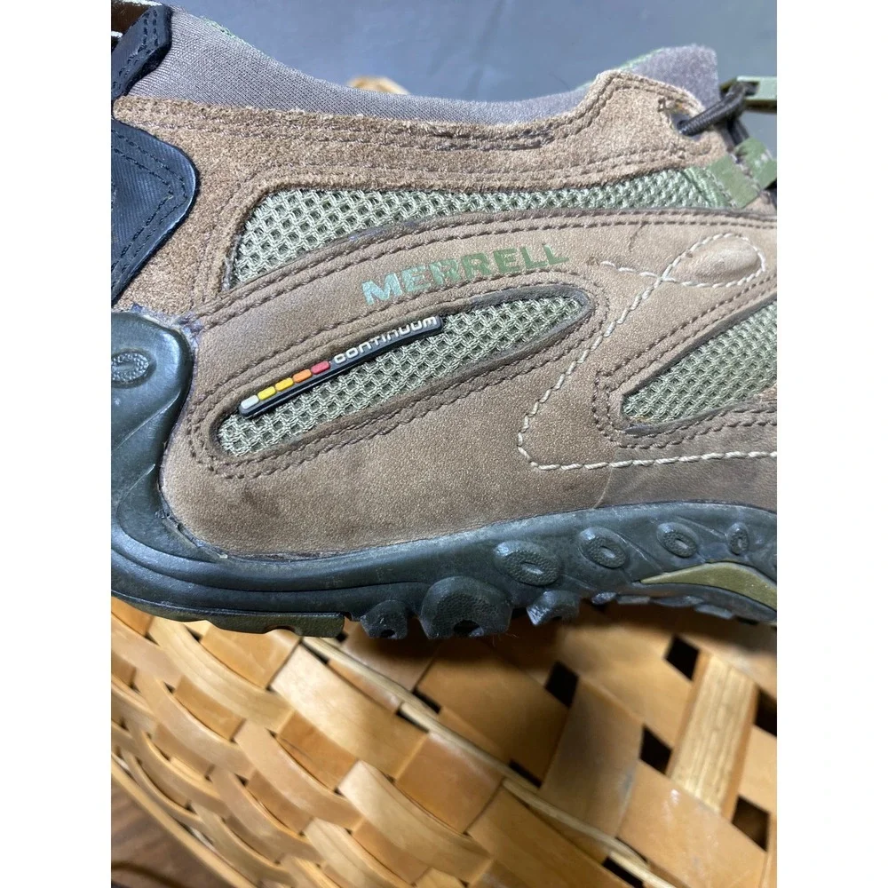 Merrell Chameleon Arc Brown Suede Hiking Shoes Women 9.5 Bungee Speed Lace Low